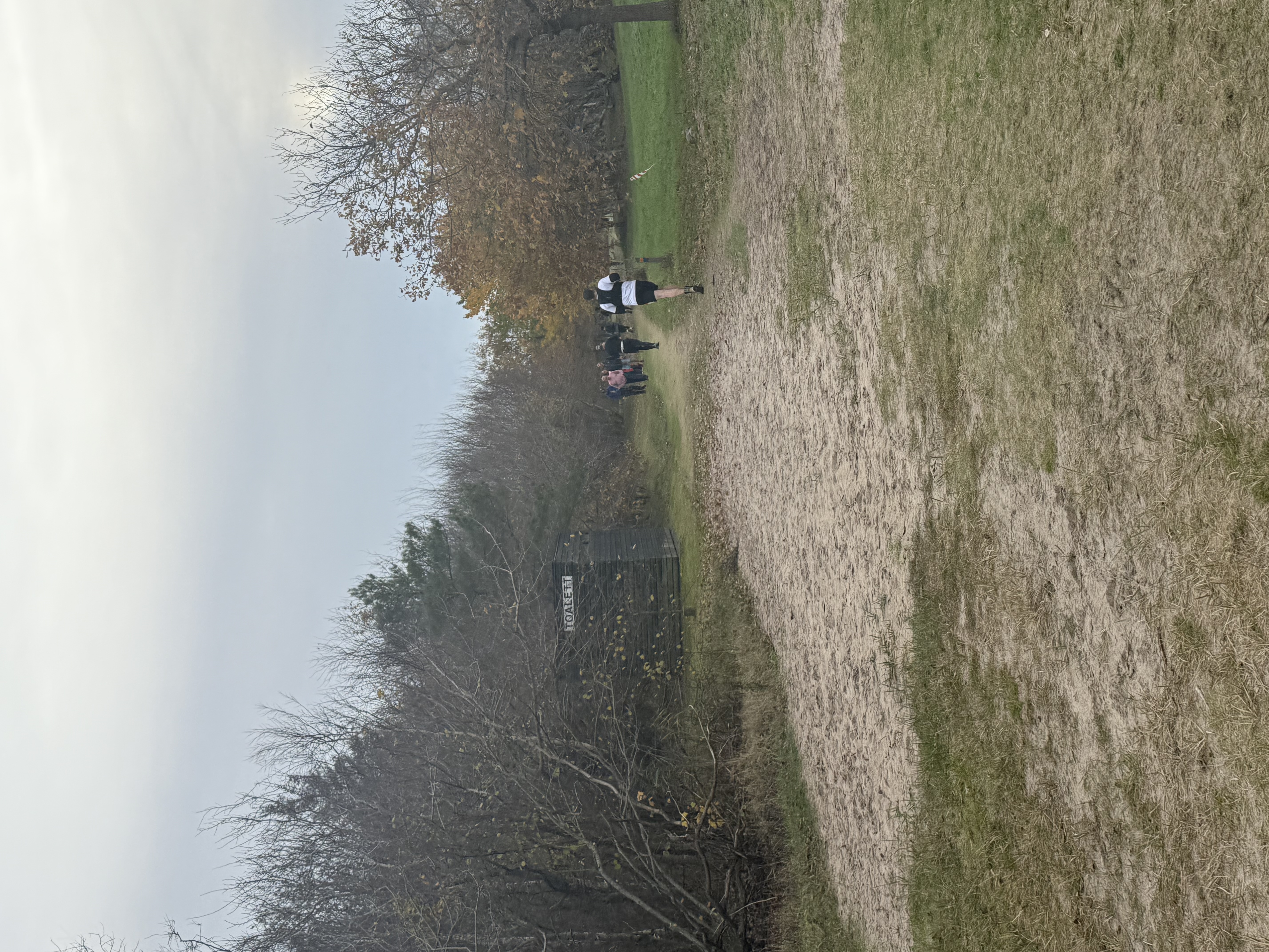 Mile 10.5: Bathroom with TOALETT sign